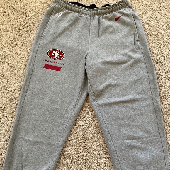 San Francisco 49ers Team Issue Nike Sweatpants Large High Quality Cotton - Picture 1 of 9